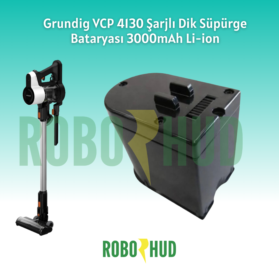 Grundig VCP 4130 Şarjlı Dik Süpürge Bataryası 3000mAh Li-ion