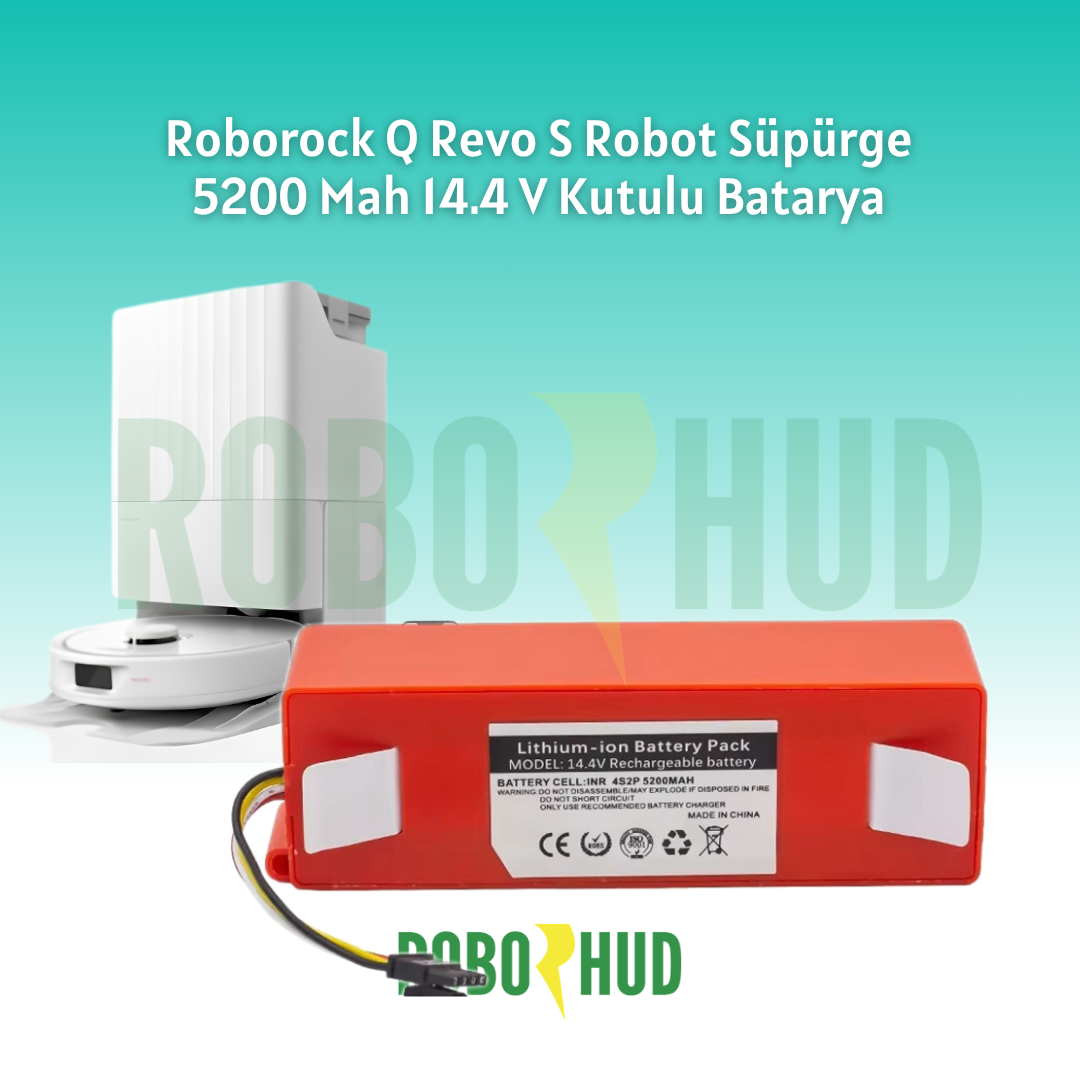 Roborock Q Revo S Robot Süpürge Bataryası 5200 mAh 14.4V