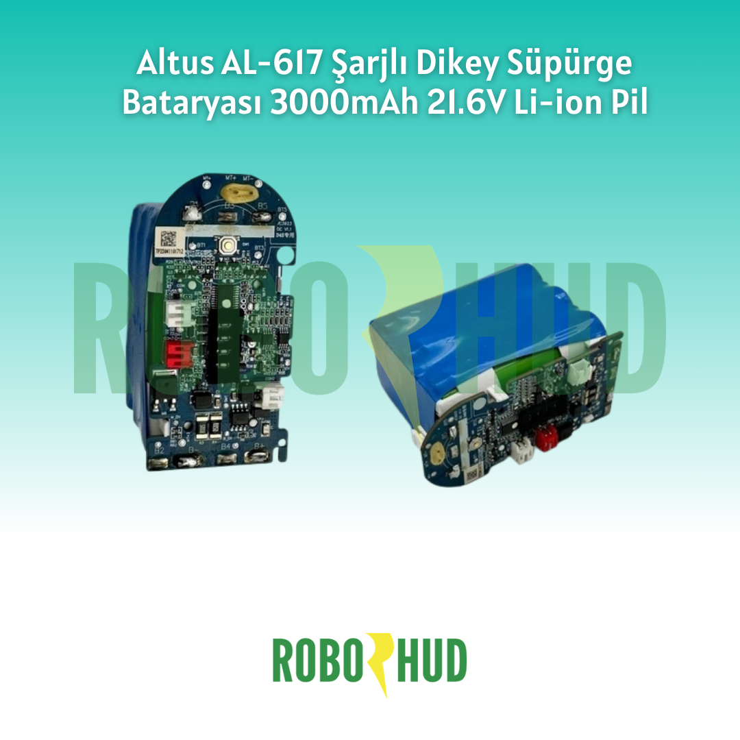 Altus AL-617 Şarjlı Dikey Süpürge Bataryası 3000mAh 21.6V Li-ion Pil