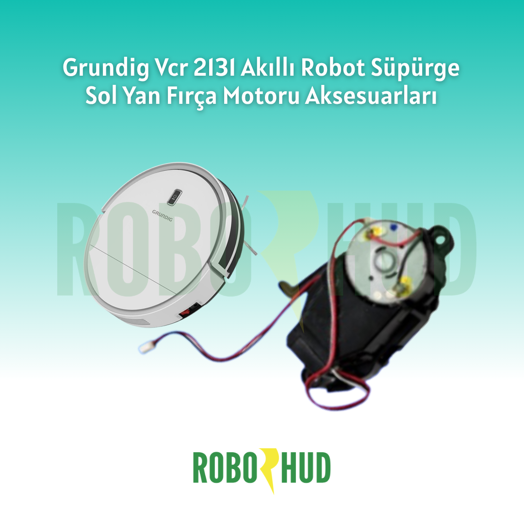 Grundig VCR 2131 Robot Süpürge Sol Yan Fırça Motoru