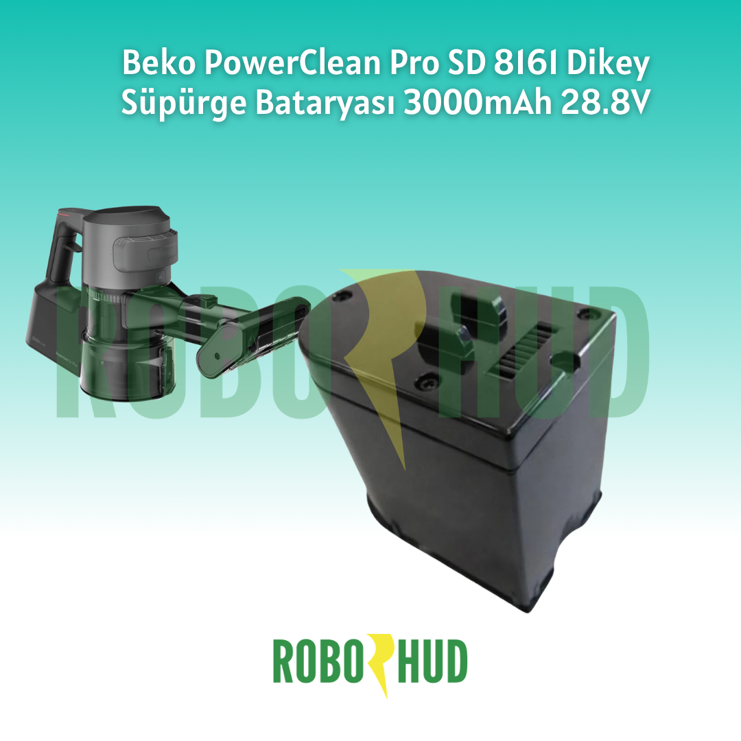 Beko PowerClean Pro SD 8161 Dikey Süpürge  Bataryası 3000mAh 28.8V